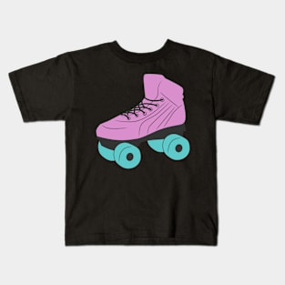 Retro Vintage Roller Skate Kids T-Shirt